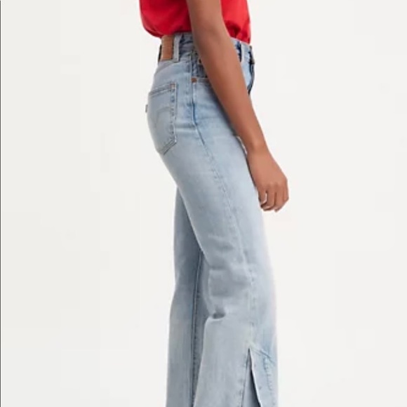 ribcage split flare jeans